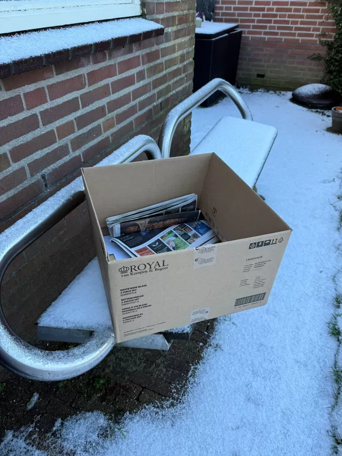 Oud-papier wordt niet opgehaald 6-1-2026