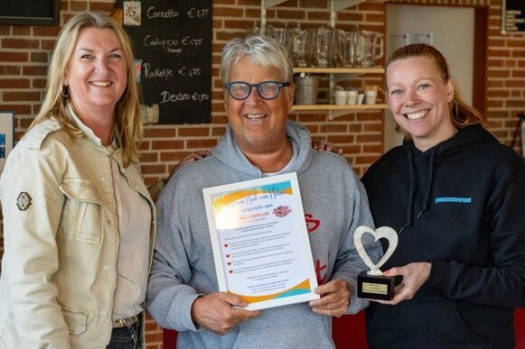 Warm Hart Bokaal uitreiking Milo Berlijn