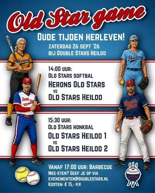 Old Stars wedstrijd 26 september 